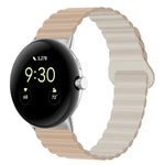反扣磁性矽膠錶帶，適用於 Google Pixel Watch 4 / 3 / 2 / 1 41mm