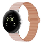 反扣磁性矽膠錶帶，適用於 Google Pixel Watch 4 / 3 / 2 / 1 41mm