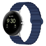 反扣磁性矽膠錶帶，適用於 Google Pixel Watch 4 / 3 / 2 / 1 41mm