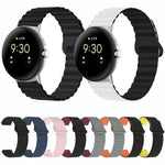 反扣磁性矽膠錶帶，適用於 Google Pixel Watch 4 / 3 / 2 / 1 41mm
