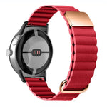 反向扣磁吸真皮錶帶，適用於 Google Pixel Watch 4 / 3 / 2 / 1 41mm