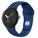 Solid Color Reverse Buckle Silicone Watch Band, For Google Pixel Watch 4 / 3 / 2 / 1 41mm