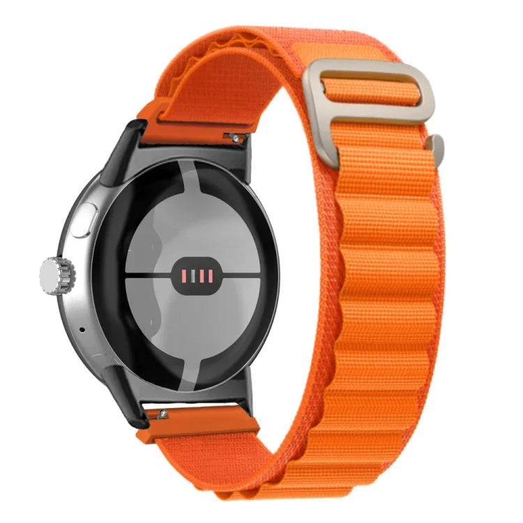 尼龍環黑色連接器錶帶，適用於 Google Pixel Watch 4 / 3 / 2 / 1 41mm