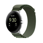 尼龍環銀色連接器錶帶，適用於 Google Pixel Watch 4 / 3 / 2 / 1 41mm