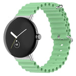海洋矽膠錶帶，適用於 Google Pixel Watch 4 / 3 / 2 / 1 41mm