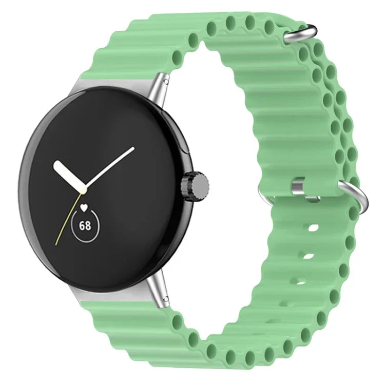 海洋矽膠錶帶，適用於 Google Pixel Watch 4 / 3 / 2 / 1 41mm