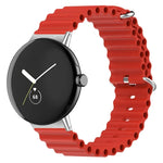 海洋矽膠錶帶，適用於 Google Pixel Watch 4 / 3 / 2 / 1 41mm