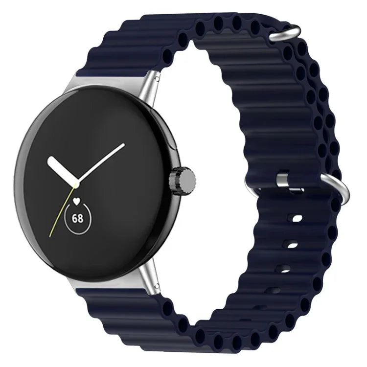 海洋矽膠錶帶，適用於 Google Pixel Watch 4 / 3 / 2 / 1 41mm