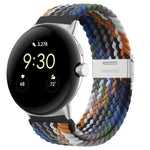 金屬扣尼龍錶帶，適用於 Google Pixel Watch 4 / 3 / 2 / 1 41mm