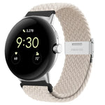 金屬扣尼龍錶帶，適用於 Google Pixel Watch 4 / 3 / 2 / 1 41mm