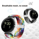金屬扣尼龍錶帶，適用於 Google Pixel Watch 4 / 3 / 2 / 1 41mm