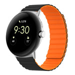 兩段式磁吸矽膠錶帶，適用於 Google Pixel Watch 4 / 3 / 2 / 1 41mm
