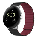 兩段式磁吸矽膠錶帶，適用於 Google Pixel Watch 4 / 3 / 2 / 1 41mm