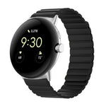 兩段式磁吸矽膠錶帶，適用於 Google Pixel Watch 4 / 3 / 2 / 1 41mm