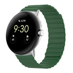 兩段式磁吸矽膠錶帶，適用於 Google Pixel Watch 4 / 3 / 2 / 1 41mm