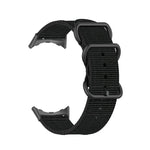 三環黑色扣尼龍錶帶，適用於 Google Pixel Watch 4 / 3 / 2 / 1 41mm