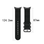 三環黑色扣尼龍錶帶，適用於 Google Pixel Watch 4 / 3 / 2 / 1 41mm
