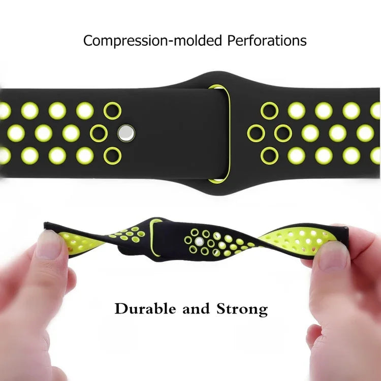 Two-color Reverse Buckle Silicone Watch Band, For Google Pixel Watch 4 / 3 / 2 / 1 41mm
