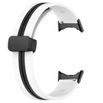 雙色折疊扣矽膠錶帶，適用於 Google Pixel Watch 4 / 3 / 2 / 1 41mm