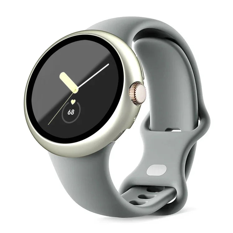磨砂 PC 框架鋼化膜一體式手錶保護殼，適用於 Google Pixel Watch
