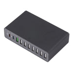 10 合 1 65W QC3.0 USB 智能快充充電器，美國插頭，英國插頭，澳洲插頭