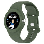 皮革紋理矽膠一體成型錶帶，適用於 Google Pixel Watch