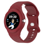 皮革紋理矽膠一體成型錶帶，適用於 Google Pixel Watch