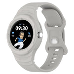 皮革紋理矽膠一體成型錶帶，適用於 Google Pixel Watch