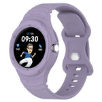 皮革紋理矽膠一體成型錶帶，適用於 Google Pixel Watch