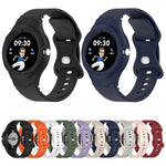 皮革紋理矽膠一體成型錶帶，適用於 Google Pixel Watch