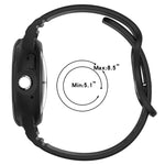 皮革紋理矽膠一體成型錶帶，適用於 Google Pixel Watch