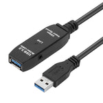 USB 3.0公對母數據同步超高速延長線，長度：10m，10m