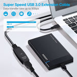 USB 3.0公對母數據同步超高速延長線，長度：10m，10m