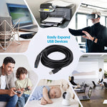 USB 3.0公對母數據同步超高速延長線，長度：10m，10m