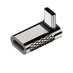 100W Type-C 公頭轉 Type-C 母頭 20Gbps 鋅合金轉接器，Type-C 公頭轉 Type-C 母頭側彎，Type-C 公頭轉 Type-C 母頭垂直角度，Type-C 公頭轉 Type-C 母頭中彎，Type-C 公頭轉 Type-C 母頭直線