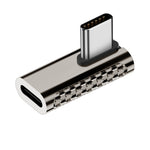100W Type-C 公頭轉 Type-C 母頭 20Gbps 鋅合金轉接器，Type-C 公頭轉 Type-C 母頭側彎，Type-C 公頭轉 Type-C 母頭垂直角度，Type-C 公頭轉 Type-C 母頭中彎，Type-C 公頭轉 Type-C 母頭直線
