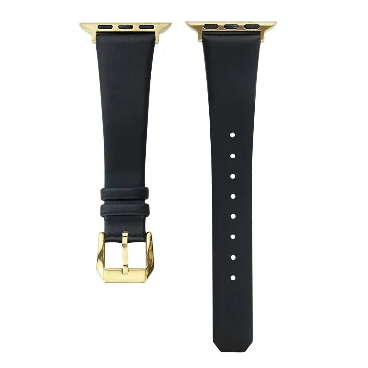 絲質皮革錶帶，適用於 Apple Watch Series 8&7 41mm / SE 2&6&SE&5&4 40mm，適用於 Apple Watch Ultra 49mm / Series 8&7 45mm / SE 2&6&SE&5&4 44mm