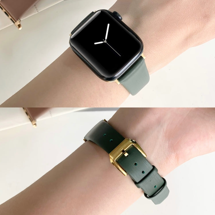 絲質皮革錶帶，適用於 Apple Watch Series 8&7 41mm / SE 2&6&SE&5&4 40mm，適用於 Apple Watch Ultra 49mm / Series 8&7 45mm / SE 2&6&SE&5&4 44mm