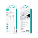 USAMS US-SJ610 U84 PD20W USB-C / Type-C 轉 8 Pin 充電數據線，PD20W 8 Pin 1m