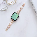 金屬手鍊錶帶，適用於 Apple Watch Series 8&7 45mm / SE 2&6&SE&5&4 44mm，適用於 Apple Watch Series 8&7 41mm / SE 2&6&SE&5&4 40mm