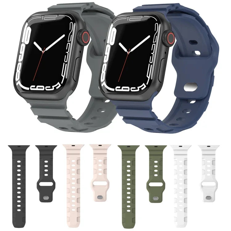 運動矽膠錶帶，適用於 Apple Watch Series 8&7 41mm，適用於 Apple Watch Series 8&7 45mm