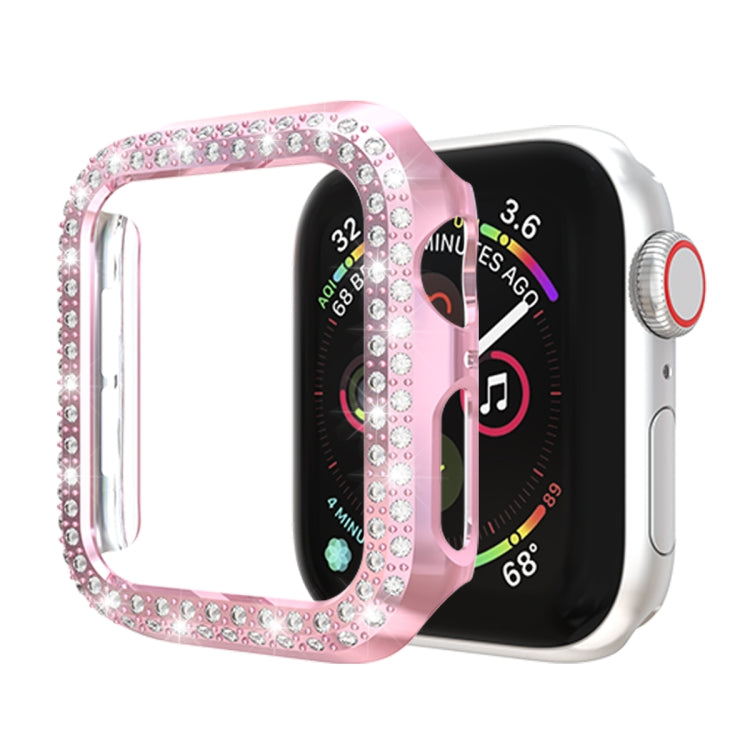 雙排鑽石 PC 保護殼，適用於 Apple Watch Series 6 / 5 / 4 / SE 2025 / 2023 / 2022 40mm，Apple Watch Series 3 & 2 & 1 42mm