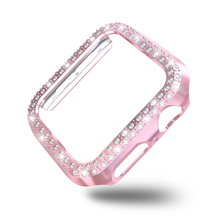 雙排鑽石 PC 保護殼，適用於 Apple Watch Series 6 / 5 / 4 / SE 2025 / 2023 / 2022 40mm，Apple Watch Series 3 & 2 & 1 42mm