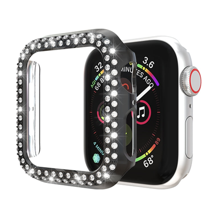 雙排鑽石 PC 保護殼，適用於 Apple Watch Series 6 / 5 / 4 / SE 2025 / 2023 / 2022 40mm，Apple Watch Series 3 & 2 & 1 42mm
