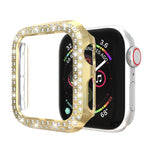 雙排鑽石 PC 保護殼，適用於 Apple Watch Series 6 / 5 / 4 / SE 2025 / 2023 / 2022 40mm，Apple Watch Series 3 & 2 & 1 42mm