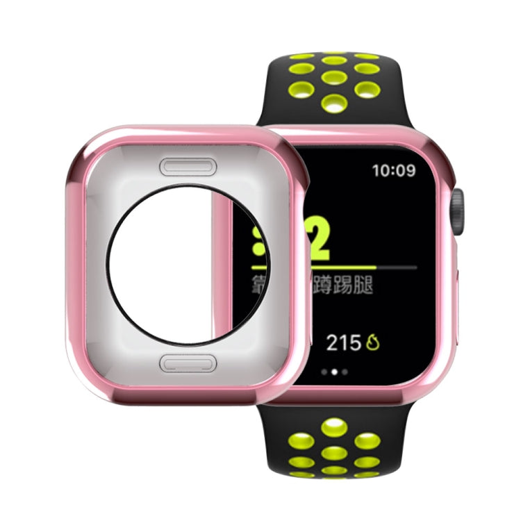 鍍膜 TPU 圓孔鏤空保護殼，適用於 Apple Watch Series 3 & 2 & 1 38mm，適用於 Apple Watch Series 6 / 5 / 4 / SE 2025 / 2023 / 2022 44mm