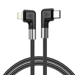 A9 30W USB-C/Type-C 轉 8 Pin 雙 L 形數據線，0.5m，1m，2m，3m