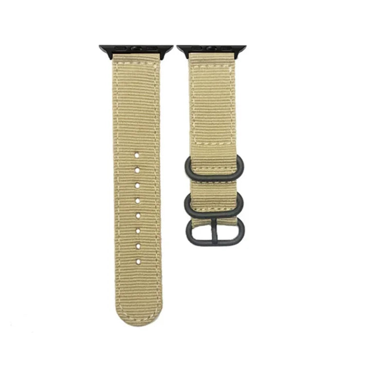 黑扣帆布錶帶，適用於 Apple Watch Series 8&7 41mm，適用於 Apple Watch Series 8&7 45mm