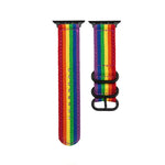 黑扣帆布錶帶，適用於 Apple Watch Series 8&7 41mm，適用於 Apple Watch Series 8&7 45mm
