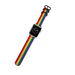黑扣帆布錶帶，適用於 Apple Watch Series 8&7 41mm，適用於 Apple Watch Series 8&7 45mm